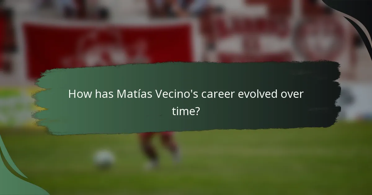 How has Matías Vecino's career evolved over time?
